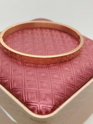 Pulsera chapada oro rosa 18k
