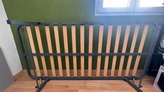 Somier metálico con lamas de madera