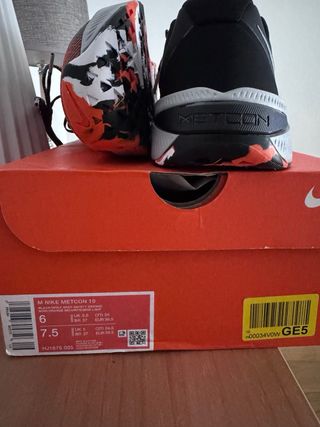 Nike Metcon 10 Zapatillas Negras Naranja