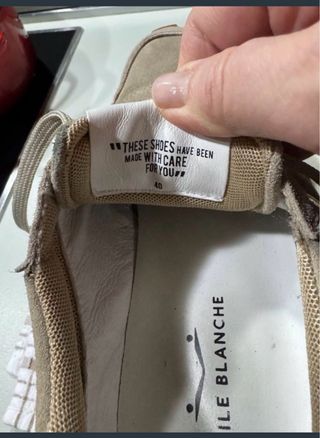 Voile Blanche Bambas Ante Beige Talla 40