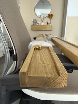 2x Balda Estante Madera Hannun Milou