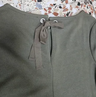 Vestido verde oliva mujer