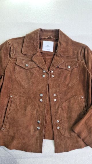 Cazadora ante Mango marrón