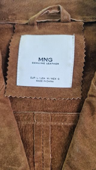 Cazadora ante Mango marrón