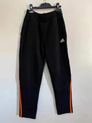 Adidas Pantalones Deportivos Negro Naranja Origina