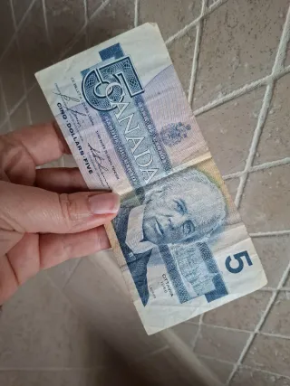Banconota Canada 5 Dollari 1986