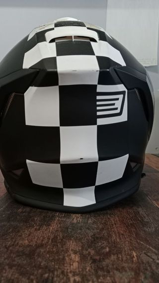 Casco Integral Moto ORIGINE Contest L Blanco/Negro