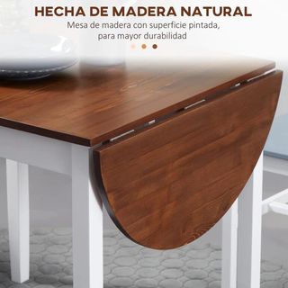Mesa de Cocina Plegable de Madera Mesa de Comedor