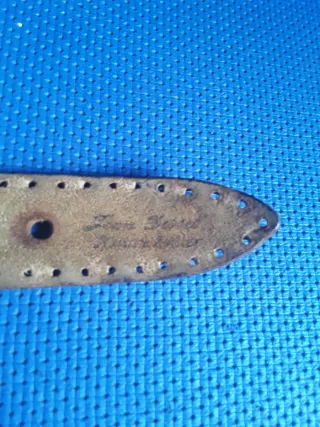 Cintura uomo in pelle marrone vintage