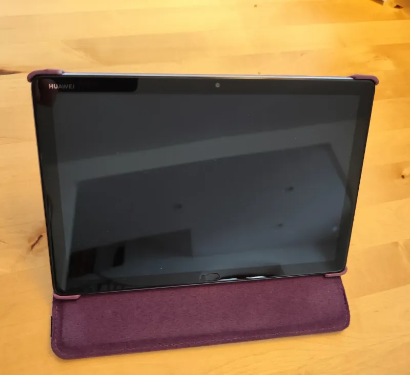 Tablet Huawei negra con funda afbeelding 3