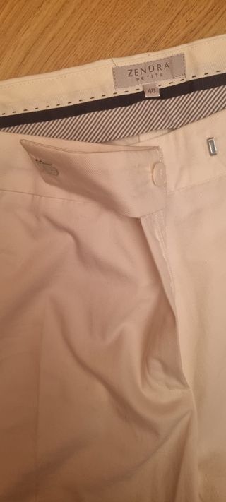 Pantalón de vestir ZENDRA blanco
