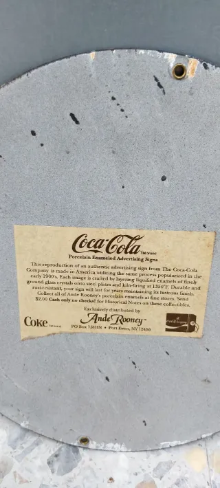 Cartel Pesante Coca-Cola Coleccionista