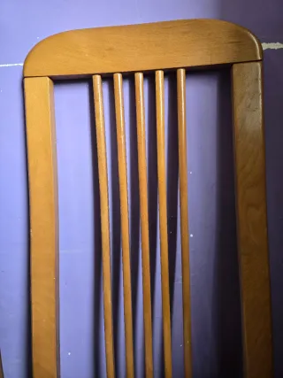 6 Sillas de Comedor de Madera