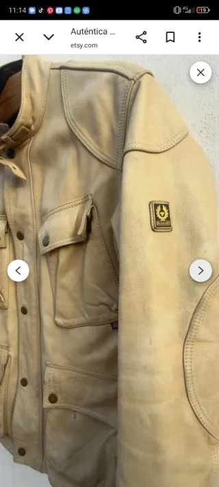 Cazadora Belstaff Beige