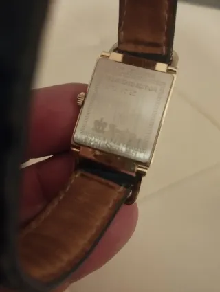 Orologio Hamilton Rettangolare Oro Nero