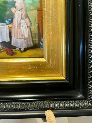 ANTIGUA PLACA DE ESMALTE AL FUEGO