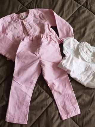 Conjunto Bebé Chicco Rosa Flores