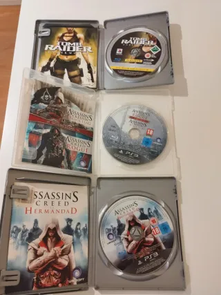 Lote 3 Juegos PS3: Tomb Raider, AC Black Flag, AC