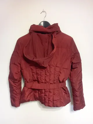 Abrigo plumas Zara Mujer XL Granate