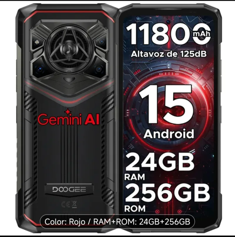 DOOGEE Blade 20 Pro 256GB Rojo/Negro 24GB RAM