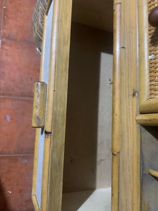 Aparador Mimbre y Cristal