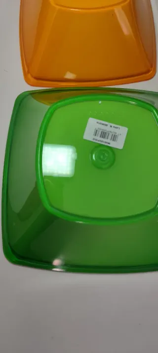 Juego ensaladeras metacrilato , verde y naranja