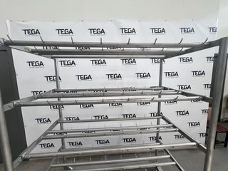 Carro industrial acero inoxidable con ganchos