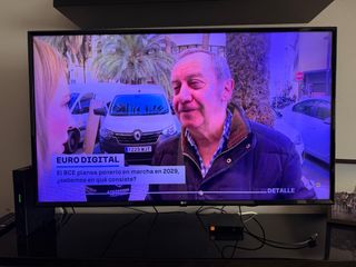 Televisor LG 50” más el soporte de pared.