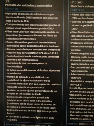 Careta soldador Parkside