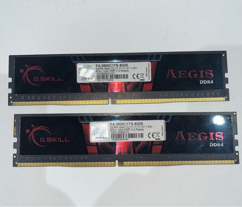 16GB - 2x Memoria RAM G.Skill Aegis DDR4 8GB 2800MHz