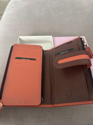 Cartera mujer piel