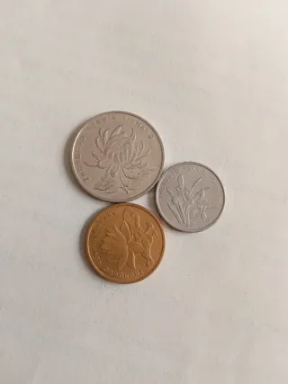 Lote 3 monedas chinas 1 Yuan y 5 Jiao