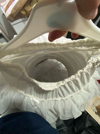 Cancán fallera adulta blanco