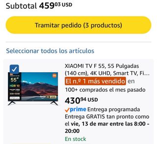 Smart TV Xiaomi F 55” 4K UHD