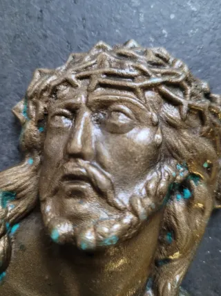 Medaglione Ottone Gesu' Corona Spine