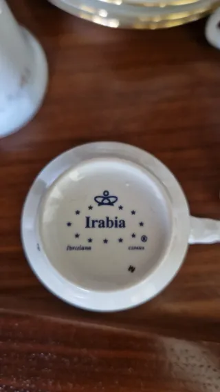 Juego de té porcelana Irabia floral