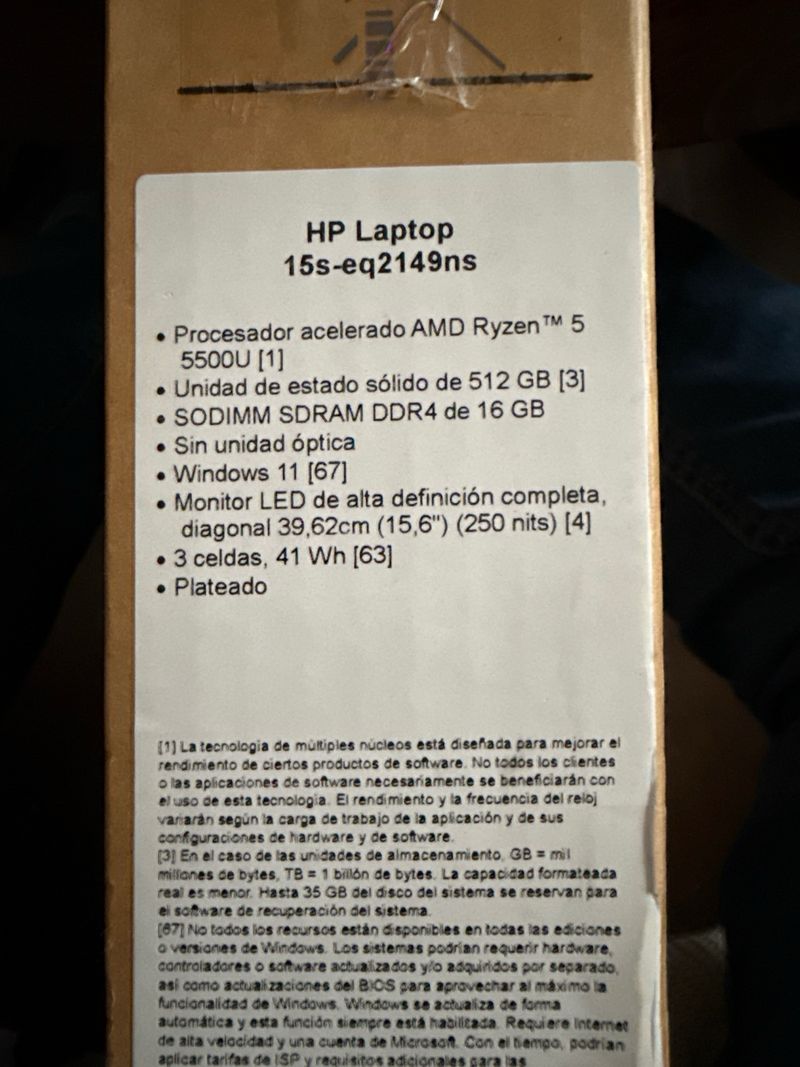 HP Ryzen 5 con 16Gb RAM - SSD 512Gb afbeelding 2