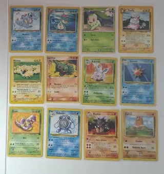 Lote de cartas Pokémon antiguas