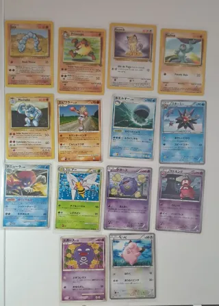 Lote de cartas Pokémon antiguas