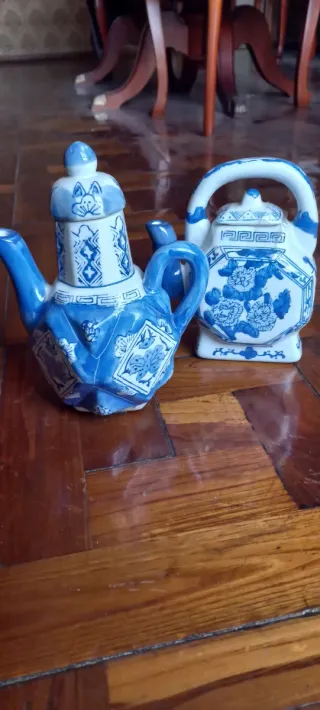 Juego de 3 teteras de cerámica