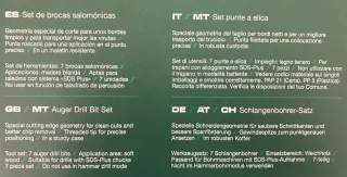 Set Brocas Salomónicas Parkside SDS-Plus