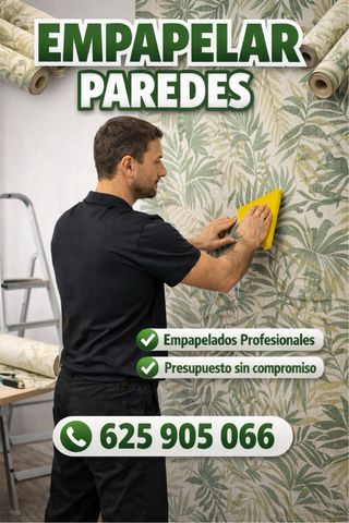 Empapelado de paredes profesional