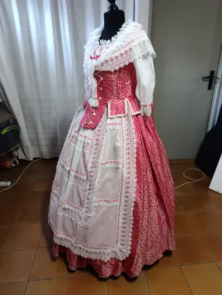 Vestido Huertana Talla 42/44 Fresa