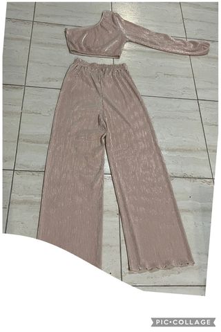 Conjunto Top y Pantalón Plisado