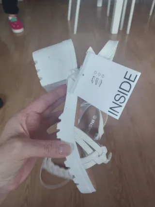 Sandalias blancas Inside talla 37