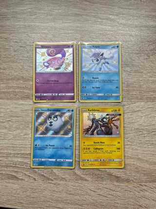 4 Cartas Pokémon Shiny