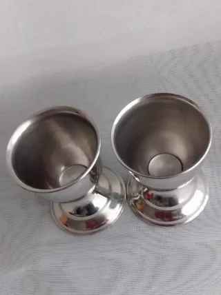 Coppia Portauovo Acciaio Inox