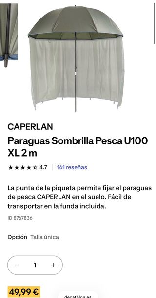 Parasol Refugio  Carpfishing / Pesca