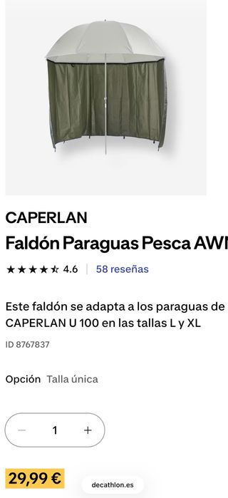 Parasol Refugio  Carpfishing / Pesca