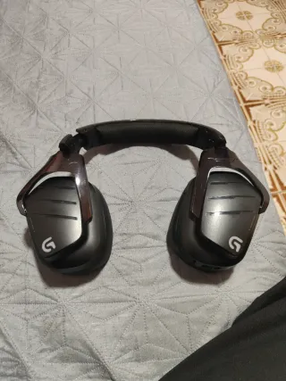 Auriculares Gaming Negros con Luces LED Verdes